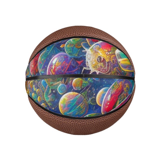 Mini Balón De Baloncesto Baloncesto de Space Race (Anverso)