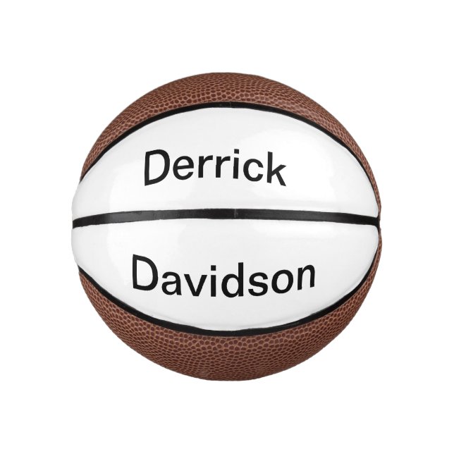 Mini Balón De Baloncesto Baloncesto Derrick Davidson (Anverso)