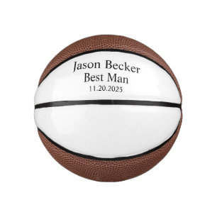 Mini Balón De Baloncesto Baloncesto personalizado, Groomsmen y el mejor Man