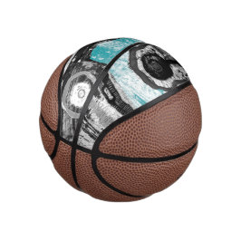 Mini Balón De Baloncesto Baloncesto - Superficie Actual – Flujo Abstracto