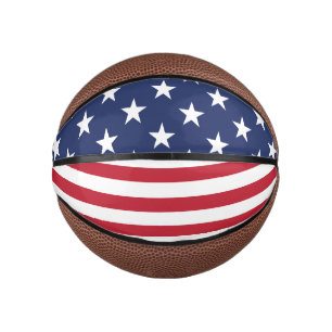 Mini Balón De Baloncesto Bandera Estadounidense