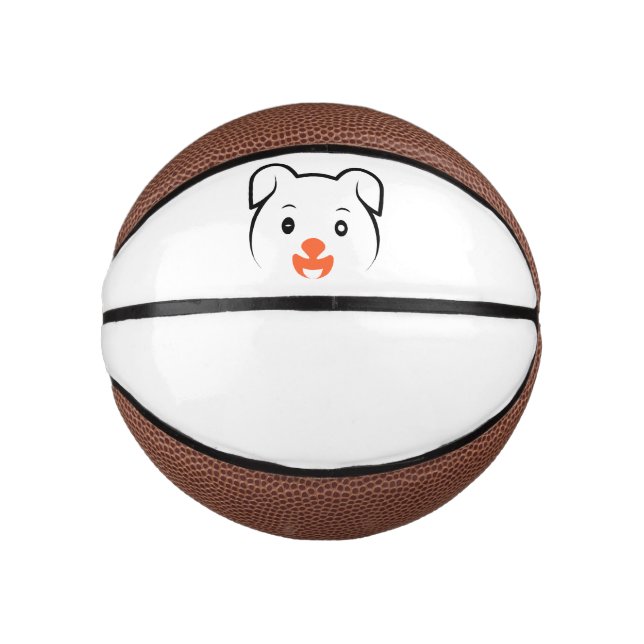 Mini Balón De Baloncesto Cachorro de cachorros (Anverso)
