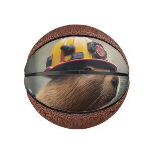 Mini Balón De Baloncesto "Capybara al rescate: Extraordinario bombero