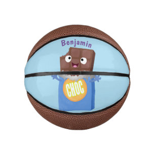 Mini Balón De Baloncesto Caricatura de dibujos animados de un dulce chocola