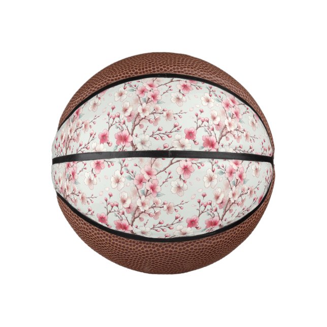 Mini Balón De Baloncesto Cerezo en flor (Anverso)
