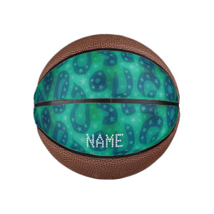 Mini Balón De Baloncesto Chita azul turquesa brillante