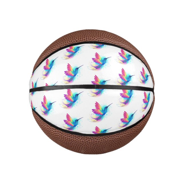 Mini Balón De Baloncesto Colibrí arcoiris exótica (Anverso)