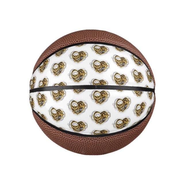 Mini Balón De Baloncesto Corazón de vapor con un manómetro (Anverso)