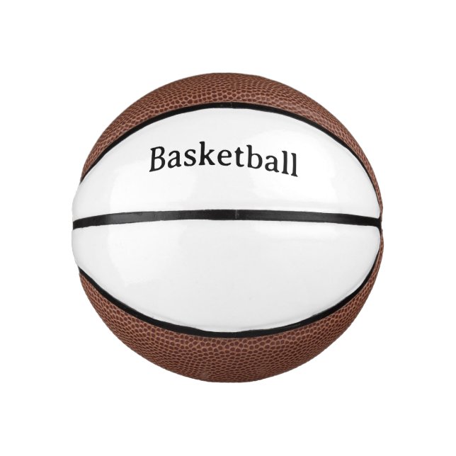 Mini Balón De Baloncesto Crea tu propio simple personalizado (Anverso)