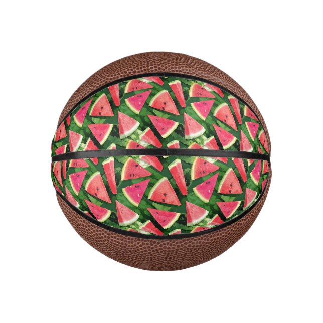 Mini Balón De Baloncesto Creación de patrones de sandía (Anverso)