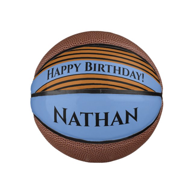 Mini Balón De Baloncesto Custom gift!  Fun Birthday  basketball (Anverso)
