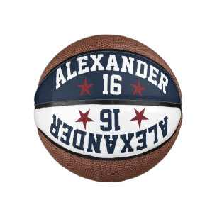 Mini Balón De Baloncesto Doble nombre Personaliza el baloncesto