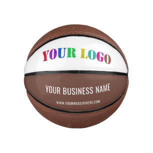 Mini Balón De Baloncesto Ejemplo de Baloncesto de Marca con Texto de Logoti