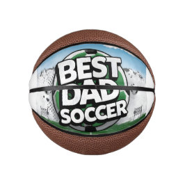 Mini Balón De Baloncesto El mejor graffiti de fútbol de papá Día del padre