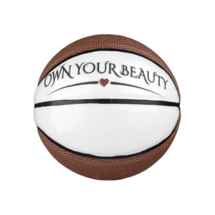 Mini Balón De Baloncesto Elegante Moderno "Posee Tu Belleza" Chic Picklebal