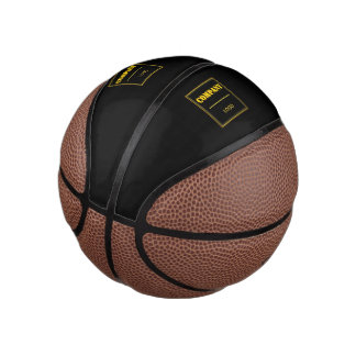 Mini Balón De Baloncesto Empresa personalizada negra moderna personalizada