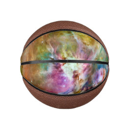 Mini Balón De Baloncesto Foto de espacio de la galaxia de nebulosas de colo