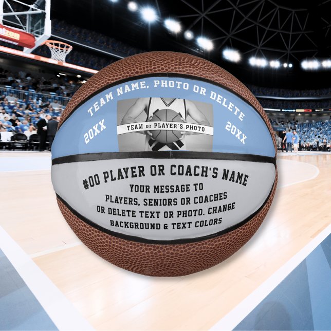 Mini Balón De Baloncesto Foto, Mini Baloncesto Personalizado. Cambia el col (Photo, Mini Basketball. Gifts for Senior Basketball Players. Coach Basketball. Basketball gifts.)