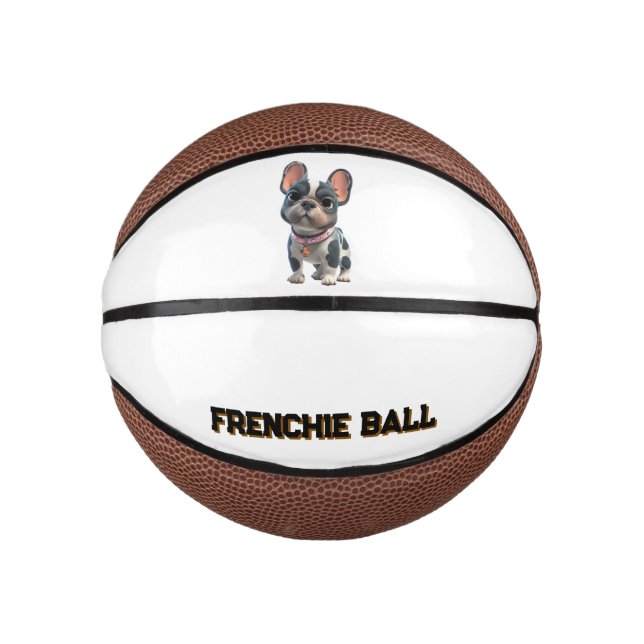 Mini Balón De Baloncesto French Bulldog (Anverso)