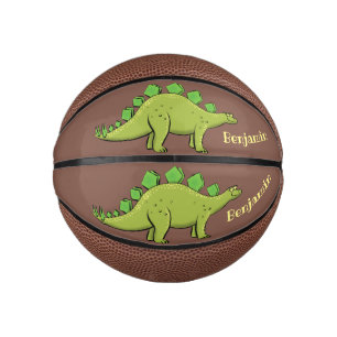 Mini Balón De Baloncesto Funny stegosaurus dinosaur personalizado