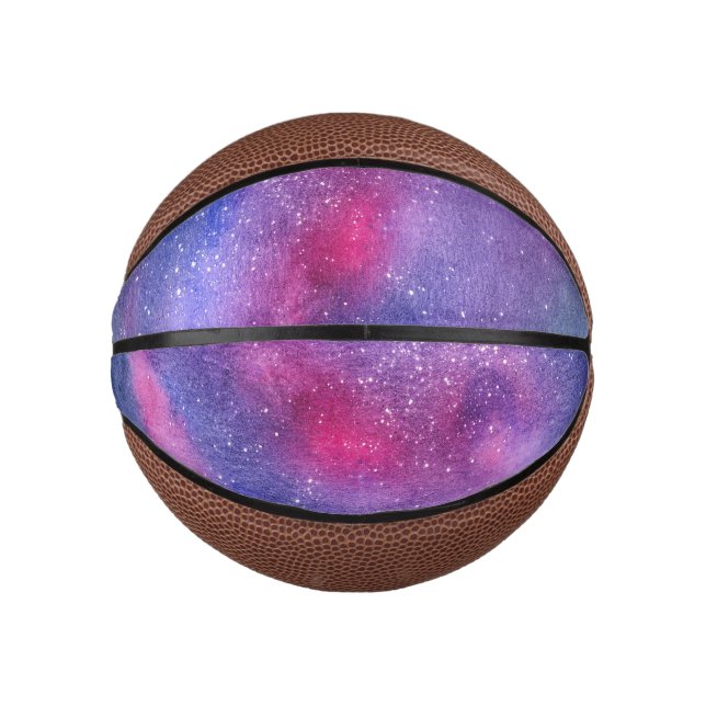 Mini Balón De Baloncesto Galaxia ultravioleta (Anverso)