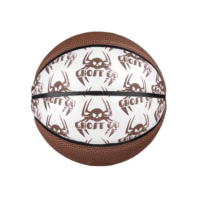 Mini Balón De Baloncesto Ghost Go Spooky Season (Anverso)