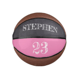 Mini Balón De Baloncesto Grabación de tablero de cuadros con el número de n