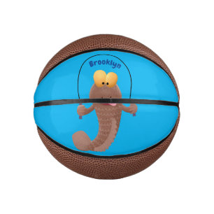 Mini Balón De Baloncesto Gracioso saltando a la personalizado de pescado de