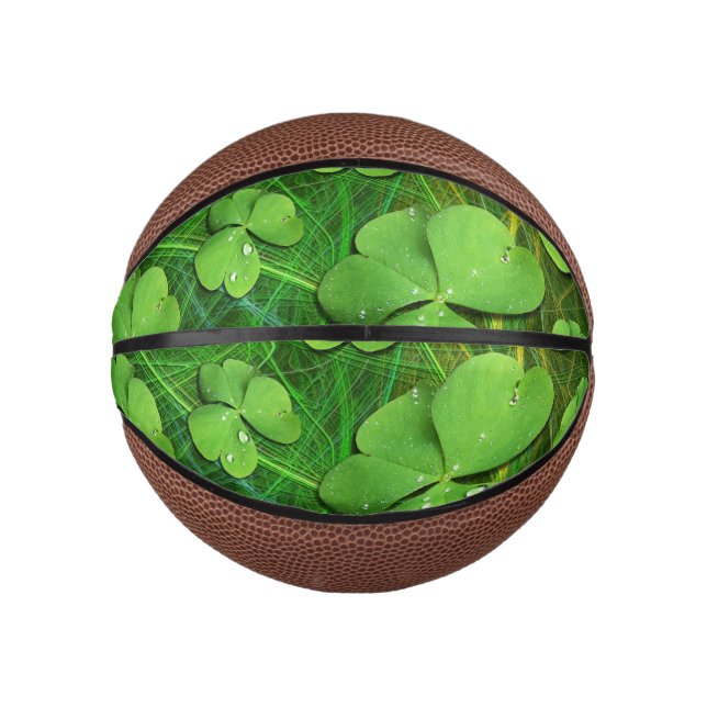 Mini Balón De Baloncesto Green Shamrock St Patrick's iPhone 5 Funda-Mate (Anverso)