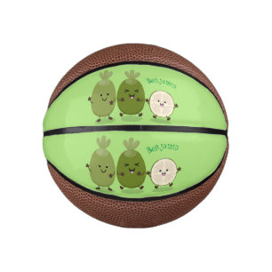 Mini Balón De Baloncesto Guayaba feijoa personalizado de piña de cuña ilust