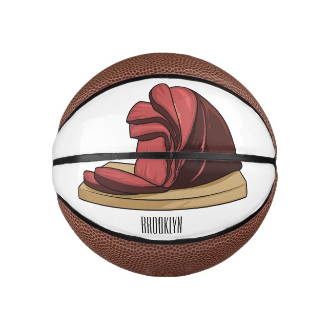 Mini Balón De Baloncesto Ham personalizado ilustracion (Anverso)
