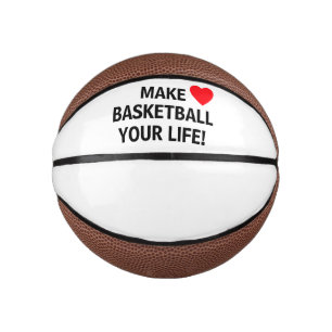 Mini Balón De Baloncesto Haz del baloncesto tu vida! Personalizado™ Mini ba