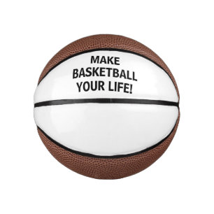 Mini Balón De Baloncesto Haz del baloncesto tu vida! Personalizado™ Mini ba