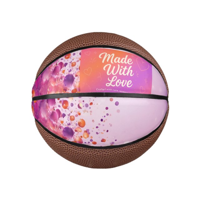 Mini Balón De Baloncesto Hecho con amor Watch (Anverso)