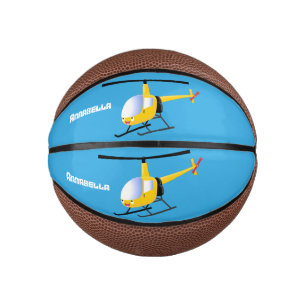Mini Balón De Baloncesto Helicóptero de personalizado alegre amarillo lindo