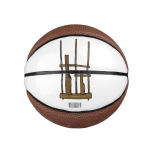 Mini Balón De Baloncesto Ilustracion de Angklung personalizado