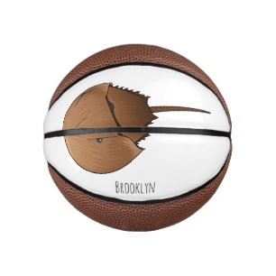 Mini Balón De Baloncesto Ilustración de dibujos animados de cangrejo herrad