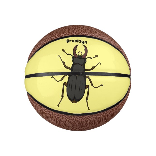 Mini Balón De Baloncesto Ilustracion de insectos Stag (Anverso)