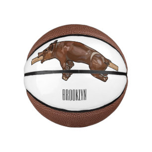 Mini Balón De Baloncesto Ilustracion de personalizado asado de cerdo / cerd