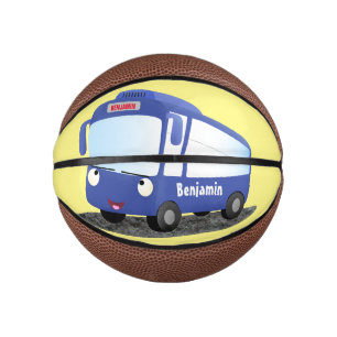 Mini Balón De Baloncesto Ilustracion de personalizado de autobús moderno az