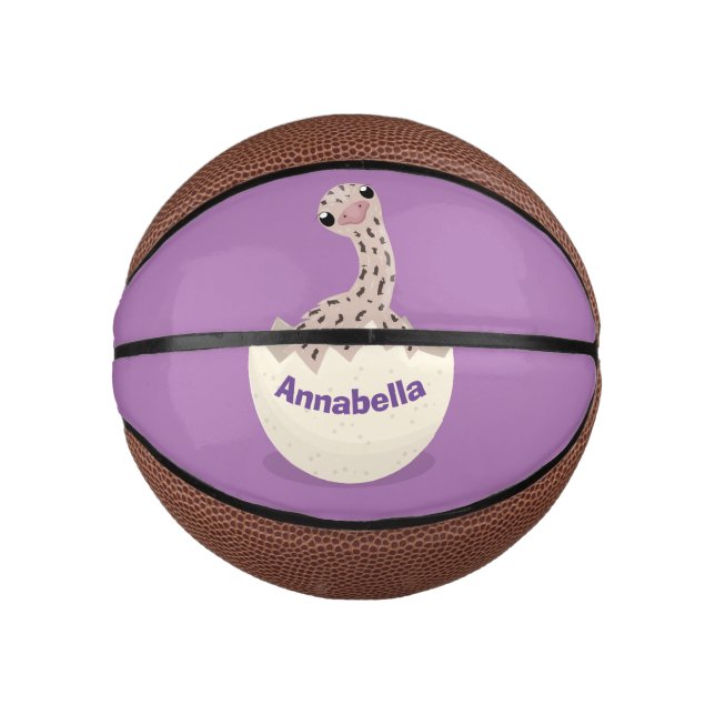 Mini Balón De Baloncesto Ilustracion de personalizado de avestruz de bebé (Anverso)