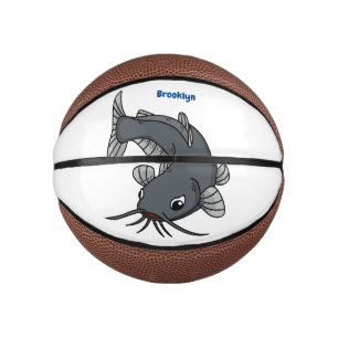 Mini Balón De Baloncesto Ilustracion de personalizado de bagre cúbico
