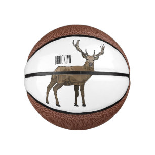 Mini Balón De Baloncesto Ilustracion de personalizado de ciervos