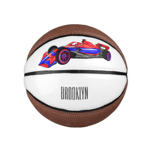 Mini Balón De Baloncesto Ilustracion de personalizado de coches de carreras