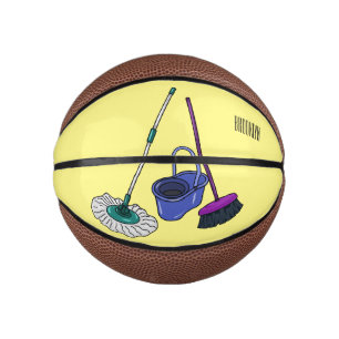 Mini Balón De Baloncesto Ilustracion de personalizado de escobas y mopas