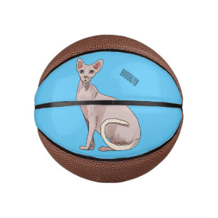 Mini Balón De Baloncesto Ilustracion de personalizado de gatos Sfinx