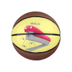 Mini Balón De Baloncesto Ilustracion de personalizado de grapadora de color