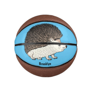 Mini Balón De Baloncesto Ilustracion de personalizado de hedgehog espinoso