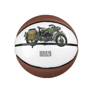 Mini Balón De Baloncesto Ilustracion de personalizado de motocicleta de cru