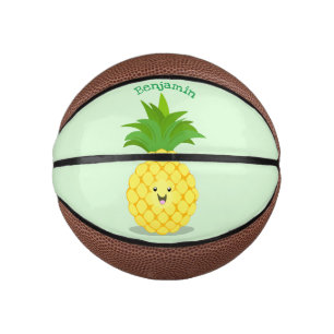 Mini Balón De Baloncesto Ilustracion de personalizado de piña cuta